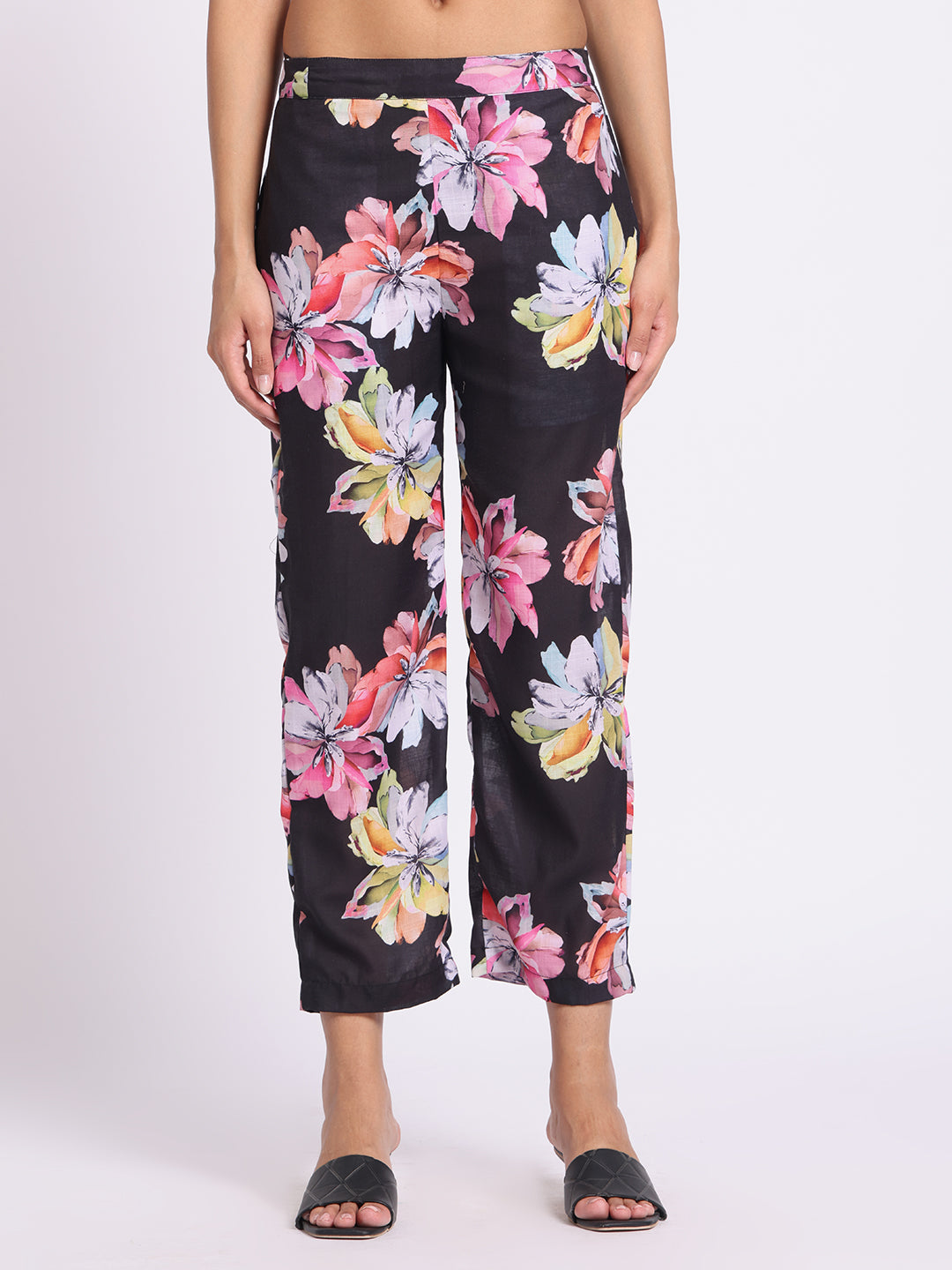 Floral Print Co Ord Set with Relaxed Fit Top and Straight Pants
