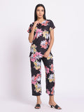 Floral Print Co Ord Set with Relaxed Fit Top and Straight Pants