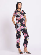 Floral Print Co Ord Set with Relaxed Fit Top and Straight Pants
