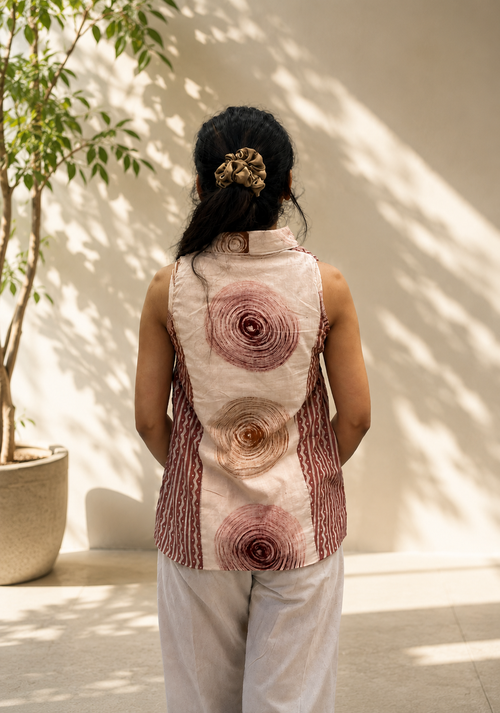 AquaMint Label – Pure Cotton Printed Waistcoat